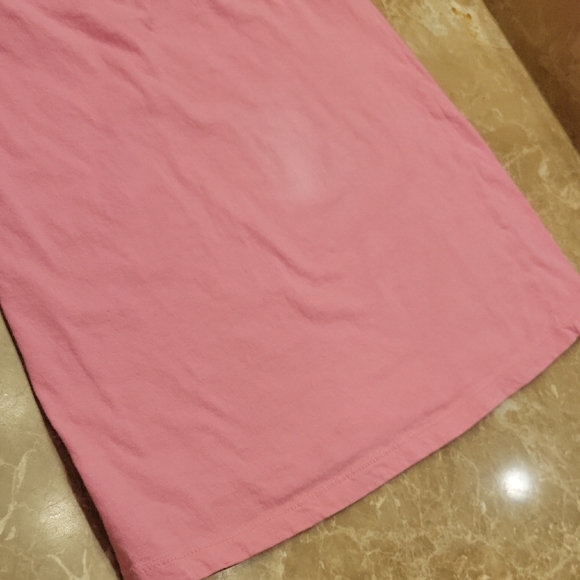 Love Rocks Cotton Pink Ruffled Top, S - Picture 3 of 6